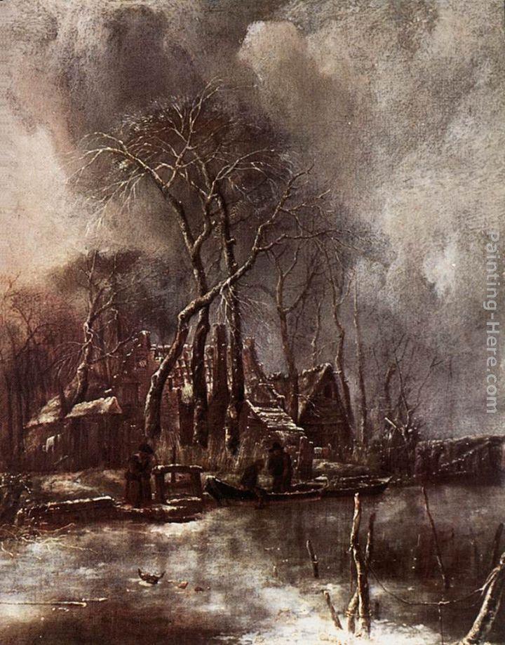 Jan van de Capelle Winter Landscape